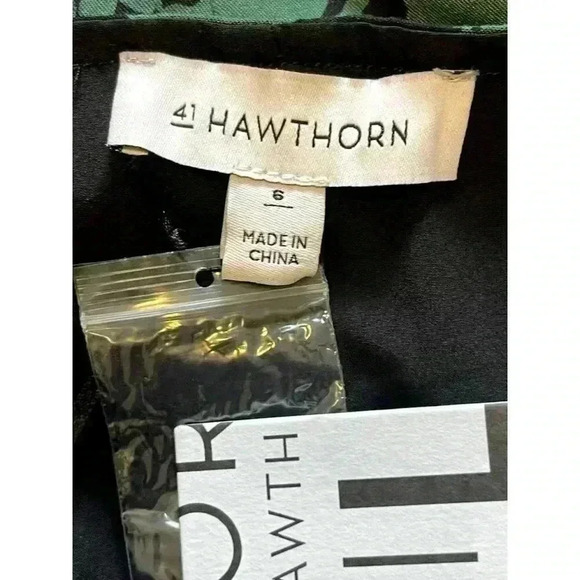 NWT 41 Hawthorn Elodie Sleeveless Midi Sheath Dress Black/Green Floral Size 6 - Picture 7 of 9